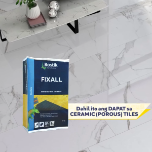 Bostik Fixall Standard Tile Adhesive 5KG - cement- based Tile Adhesive For Any Tile Type. For Ceramic & Porcelain Tiles