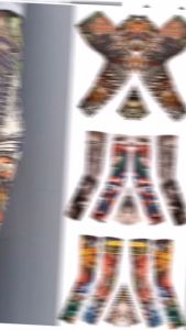 2 pcs/1 PAIR Tattoo Sleeve Arms Cover Summer Sunscreen Gloves UV Outdoor Riding Hand Sleeve Seamless Ice Sleeves for Woman and Men Arm