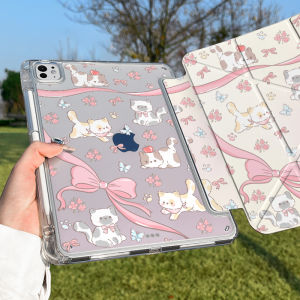 Zoyu | Anti-Shock Thin Full-Cover Transparent Cute iPad Case