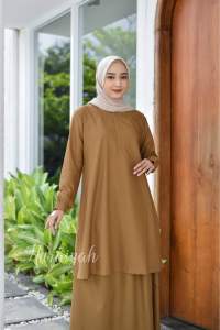 Huraiyah Setelan Rok pemda dinkes abu kahki tua busui seragam dinas daerah ASN