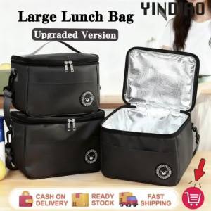 Túi Đựng Đồ Ăn Trưa Cách Nhiệt Nâng Cấp Dung Tích Lớn Chống Thấm Nước Chất Liệu Giấy Bạc Dày Túi Xách Tay Dành Cho Học Sinh Hộp Đựng Đồ Ăn Trưa