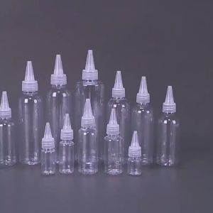 UMI 5-250ml Empty Plastic Transparent Mouth Sharp Nozzle Cap Squeeze Dropper Ink Glue Container Organizer Dispensing Bottle