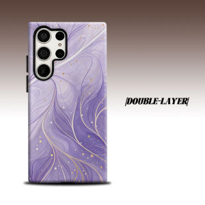 BILIBILI | Purple Ink For Samsung Galaxy S26 S25 S24 A56 A36 Dual Layer Luxury Fashion Full Lens Protective Case