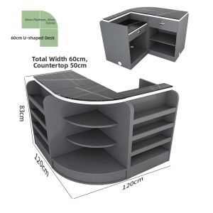 Mini Corner Cashier Counter Combination Display Case