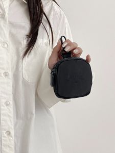 Mini Zipper Wallet Womens Key Bag Card Holder Compact Storage Pouch for Lipstick Earphone Cable Small  Style Pure Color