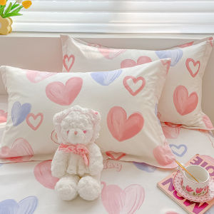 Kiss Dear | Summer Cotton Pillowcases Small and Fresh Checkered