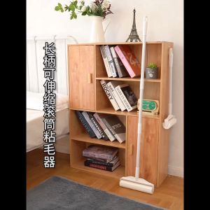 Nurm Long-Handled Floor Hair Sticky Roller with Tearable Adhesive Paper