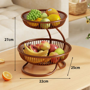 Multifunctional Storage Basket Living Room Snack Fruit Organizer
