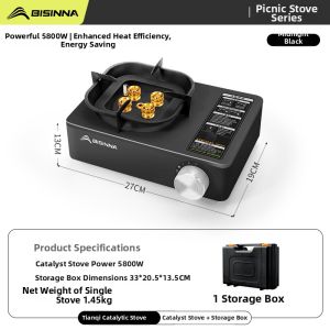 BSWOLF | Portable Tea Boiling Camping Gas Stove