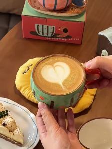 SHELI | Ceramic Coffee Cup and Saucer Set for Home Office