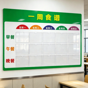 RUIKELAIXIANG | Weekly Meal Schedule Display Board
