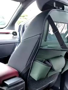 อเนกประสงค์ ชุดเก็บของหลังรถ ที่วางแก้วในรถ กล่องใส่ทิชชู่ ถาดวางอาหาร รถ ที่เก็บของในรถHP302