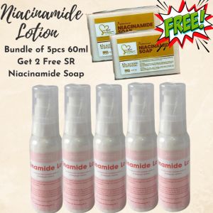 5pcs Niacinamide Lotion Bundle Get 2 Free SR Niacinamide Soap