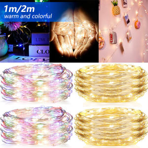 10pcs 1/2M LED Copper Wire Light String / USB Plug Fairy Lights / Copper Wire Christmas Light Fairy Lights for Wedding Party Holiday Battery