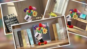 Bộ Đồ Chơi Xếp Hình Hoa JAKI DIY Nhiều Màu Sắc Kèm Giá Trưng Bày Món Quà Lý Tưởng Cho Giáng Sinh Và Ngày Của Mẹ Dành Cho Trẻ Từ 6 Tuổi Trở Lên