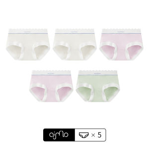 Aimo | Earse Ice Silk Cotton Womens Underwear Thin Seamless Mid Waist Briefs Antibacterial Large Size Comfortable Breathable Shorts