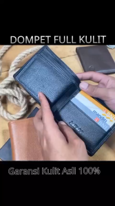 Dompet Kulit Asli Pria – 6 Slot Kartu | Bahan Kulit Sapi Natural Lentur