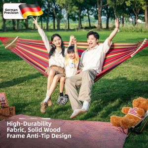 Anti-Tipping Thick Outdoor Double Hammock