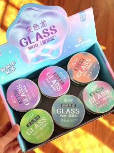 [TG835]Liquid Glass Putty Non Newtonian Fluid Transparent Slime Stress Relief Toy For Kids Adults Clear Crystal Clay Gift