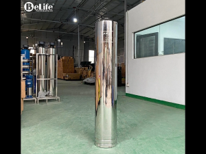Vỏ cột lọc nước Inox 304 Euolux dùng cho hệ thống lọc tổng sinh hoạt (Tặng kèm trõ)