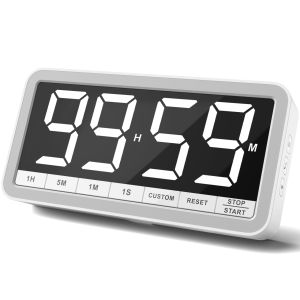 Rechargeable Digital Timer with Loud Alarm Large Screen LED Display Countdown Timer Magnetic Cooking Fitness Timer