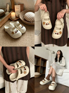 XIXITIAO | Vintage Buttoned Stripey Comfortable Arch Support Flip Flops
