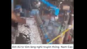 Vải Lụa Tơ Tằm chuồn chuồn màu xanh may áo bà ba áo dài và các loại váy đầm