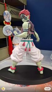 Bandai | 19cm Anime Figure Demon Slayer Figures Slayer Akaza Doll Figurine Warrior Action Figure Model Toys Anime Model Figure Car Doll
