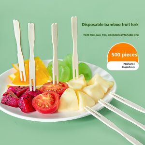TEMEIJU | Disposable Fruit Forks for Sweets and Pastry