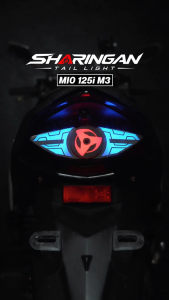 SharkPower Sharingan RGB Tail Light For Yamaha Mio i125 M3 Dynamic Rotating Core 262 Modes Smartphone App + Switch Dual Control Plug And Play IP65 Waterproof Include Relay