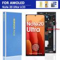 OLED Note 20 Ultra Display Screen Assembly for Samsung Note20 Ultra 5G N985F N986F Lcd Display Digital Touch Screen with Frame. 