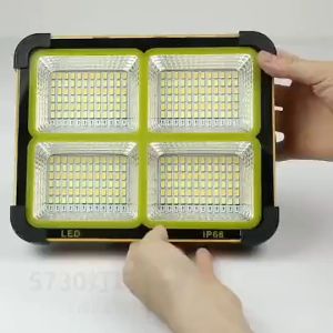 Lampu Super Terang SOLAR Panel + Power Bank Mitsuyama Lampu Kerja Mancing Camping DLL. Tembak Solar