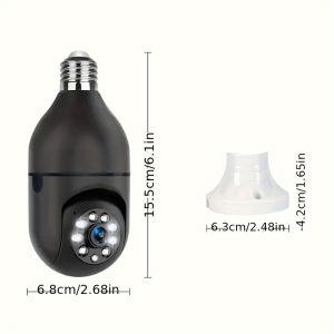 1080P 8X Zoom Indoor Bulb Camera Auto Tracking Indoor Video Surveillance Home Security Protect 2.4G WiFi Camera Two-Way Voice