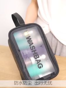 Makeup Bag INS Large-Capacity Portable Travel Wash Bag Transparent Waterproof for Skin Care Toiletries Storage