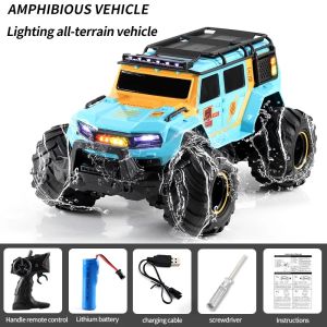 CONUSEA | RC Police Cars Amphibious Vehicle 2.4G 4WD Stunt Car Remote Control Off-Road Climbing Car Electric Toys for Children Kids Gifts