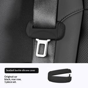 OUHOE | 1Pcs Silicone Car Safety Seat Belt Anti-Scratch Cover Button Protective Case Universal Car Seat Belt Socket Protective Cover