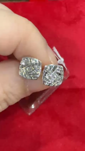 Poh Heng Jewellery 18K Elegant Earrings In White Gold [Online Exclusive]