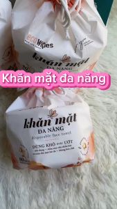 Khăn mặt khô đa năng EcoWipes cuộn 80 tờ không mùi size 20x20cm mềm dai thấm hút tốt