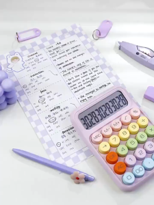 (Baolikai) Scientific Calculator Kawaii Color Calculation Tools Maths Teaching Stationery Korean School
