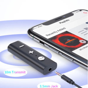 🎧Cá Tuyết + Bản gốc + Hàng sẵn có🎧Thiết bị thu nhận âm thanh kẹp cổ áo Bluetooth tương thích 5.0 3.5mm Giao diện gọi xe không dây đầu chuyển âm thanh âm nhạc cung cấp xe