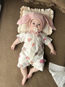 Seamless Cotton Summer Onesie for Baby Boys and Girls