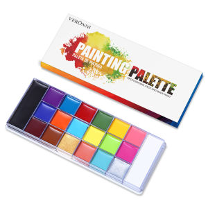 VERONNI | 20 colors kids face and body painting safe oil-based makeup palette set painting art Halloween party makeup