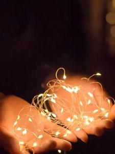 Avinas 2M Fairy light 3 Modes Wire String light Led Waterproof Fairy Lights for Party Wedding Christmas (Warm yellow)