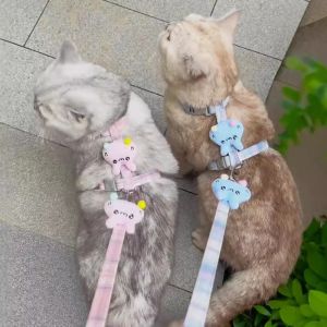 Cat Leash Anti-Escape Outdoor Special Cat Walking Rope Chest Strap Dog Chain Popular Dog Leash Cat Harness No Tangle