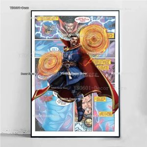KAYOU | Poster Vải Bố Truyện Tranh Marvel - Người Nhện Người Sắt Hulk Captain America - Tranh In Nghệ Thuật Treo Tường Anime Không Khung Trang Trí Nhà Phong Cách Cổ Điển