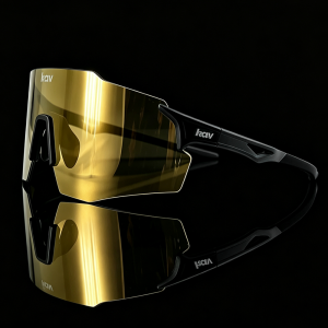KAV Frameless UV400 Mirror Cycling Sunglasses Light Anti-UV Sports Glasses For Bike Run Climb Outdoor