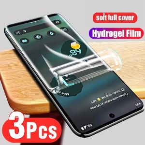 3Pcs Full Cover Hydrogel Film For Google Pixel 9 Pro XL 9A 8 8A 7A 7 6 6A 5A 5 4 4A Not Glass Screen Protector