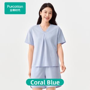 Purcotton | Cool Water Cotton Soft Home Shirt Mens Sleepwear
