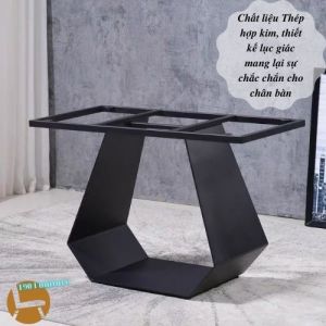 Bàn ăn chân U LACASA thép sắt sơn tĩnh điện gia công cao cấp hiện đại căn hộ chung cư nhà phố