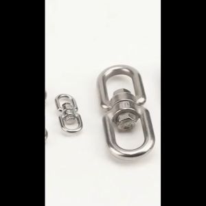 Suomi Stainless Steel Swivel Double Loops Hook Connector Two Ended Ring Link M4 M5 M6 M8